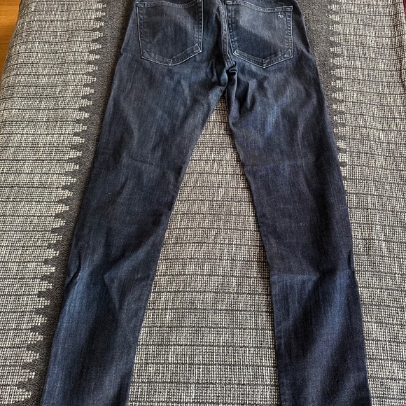 Rag & bone Slim Fit 2 Denim Men’s Tonal Rinse Dark Wash Blue Jeans 28 - Picture 9 of 9